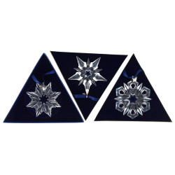 SWAROVSKI - 3 décorations de NOEL en BO