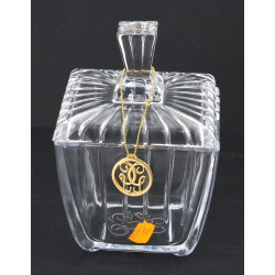 GUERLAIN - Pot couvert en verre état neu