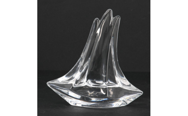 DAUM - Voilier en cristal transparent H.