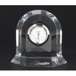 BACCARAT - Pendulette en cristal transpa