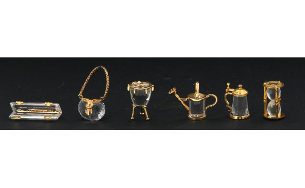 SWAROVSKI - Lot de 6 objets miniatures e