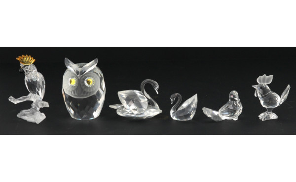 SWAROVSKI - Thème OISEAUX - Lot de 6 suj