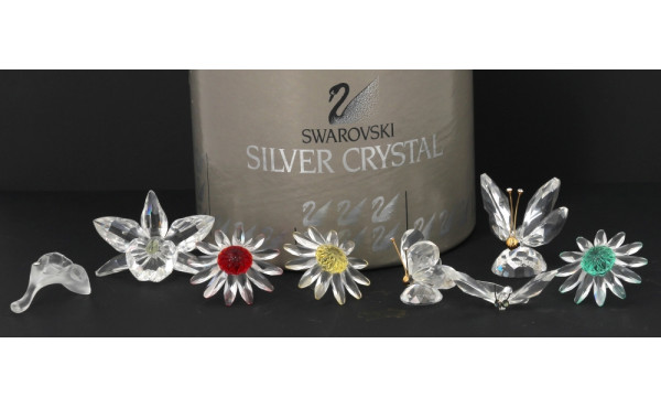 SWAROVSKI - Thème NATURE - Lot de 8 suje