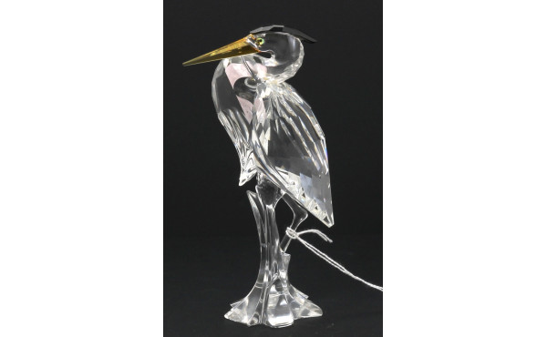 SWAROVSKI - "Héron", sujet en cristal, H