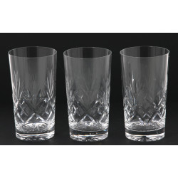 6 verres à orangeade en cristal, H 13,5 