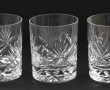 6 verres à whisky en cristal, H 10 cm