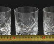 6 verres à whisky en cristal, H 10 cm