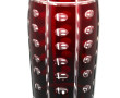 Vase en cristal de BOHEME rouge et trans