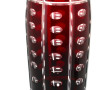 Vase en cristal de BOHEME rouge et trans