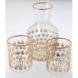 GUERLAIN - Petite carafe et 2 verres à d