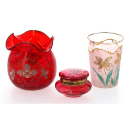 Petit vase boule à col mouvementé (H 11 