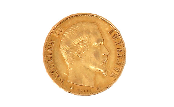 Pièce de 20 F or Napoléon III tête nue "