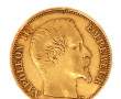 Pièce de 20 F or Napoléon III tête nue "