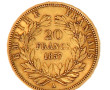 Pièce de 20 F or Napoléon III tête nue "