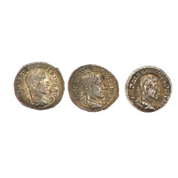 ROME - Lot de 3 deniers d'argent Maximin