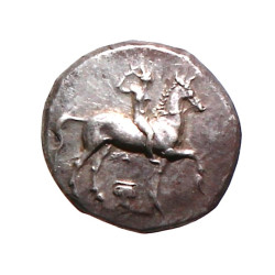 GRECE CALABRE - Tarente Statère en argen