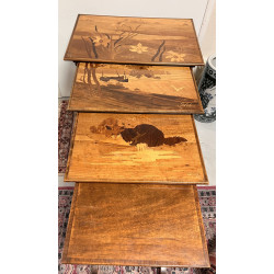 Emile GALLE, début Xxème - 4 tables gigo