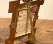 Joli cadre porte-photo XIXe en bronze. H