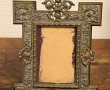 Joli cadre porte-photo XIXe en bronze. H