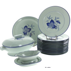 HAVILAND - LIMOGES - Modèle "Shangaï ble