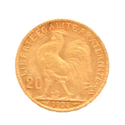 Pièce de 20 F or "1904"