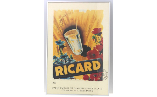 RICARD - affiche nouveau tirage conforme