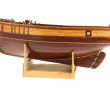 Maquette d'un galion en bois. Dim° socle