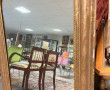 Miroir fin XIXème en bois et stuc doré, 