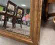 Miroir fin XIXème en bois et stuc doré, 