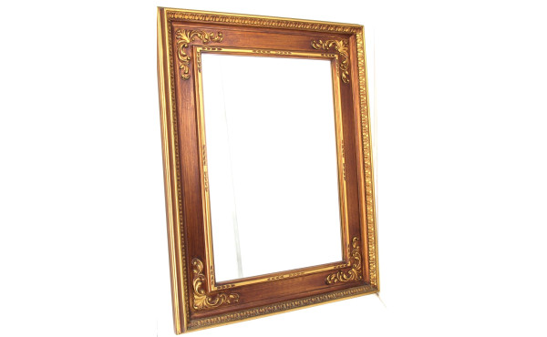 Grand miroir rectangulaire à encadrement