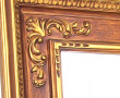 Grand miroir rectangulaire à encadrement