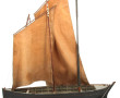 Maquette ancienne de bateau de pêche "ND