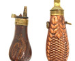 2 poires à poudre noire XIXe
