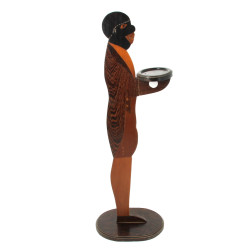 Serviteur en bois précieux (acajou, weng