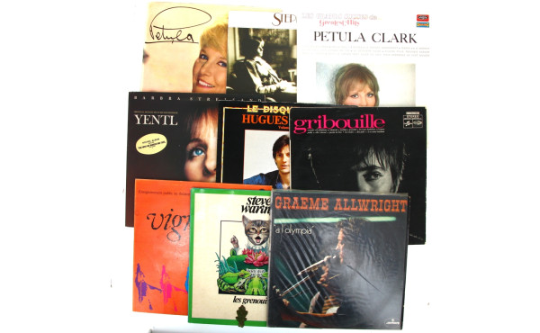 Lot de disques 33 t états d'usage
