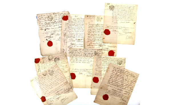 Lot de documents manuscrits (rôles fisca