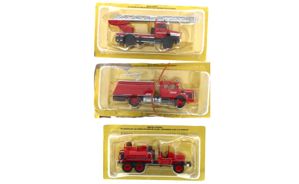 3 camions de pompiers états neufs en BO 