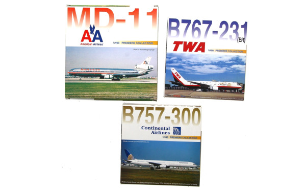 AVIATION - 3 modèles réduits d'avions de