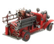 Camion de pompier en tôle L. 40 cm
