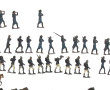 Figurines militaires en plomb peintes pé