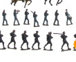 Figurines militaires en plomb peintes pé
