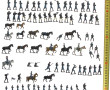 Figurines militaires en plomb peintes pé