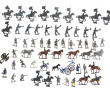 Figurines militaires en plomb coulé,non 