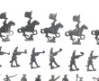 Figurines militaires en plomb coulé,non 