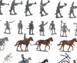Figurines militaires en plomb coulé,non 