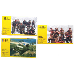HELLER militaria - 3 boites de maquettes
