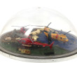 Diorama circulaire avec hélicoptères de 