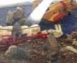 Diorama circulaire avec hélicoptères de 