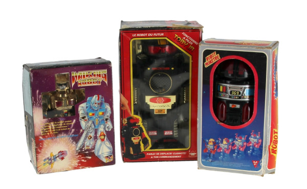 Lot de 3 robots en boites d'origine dont