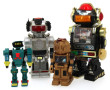 Lot de 4 robots vintages en l'état
